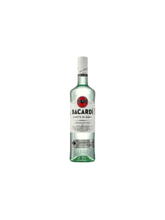 Bacardi Carta Blanca Rum 1L – classic white rum, delivered 24/7 in Ibiza
