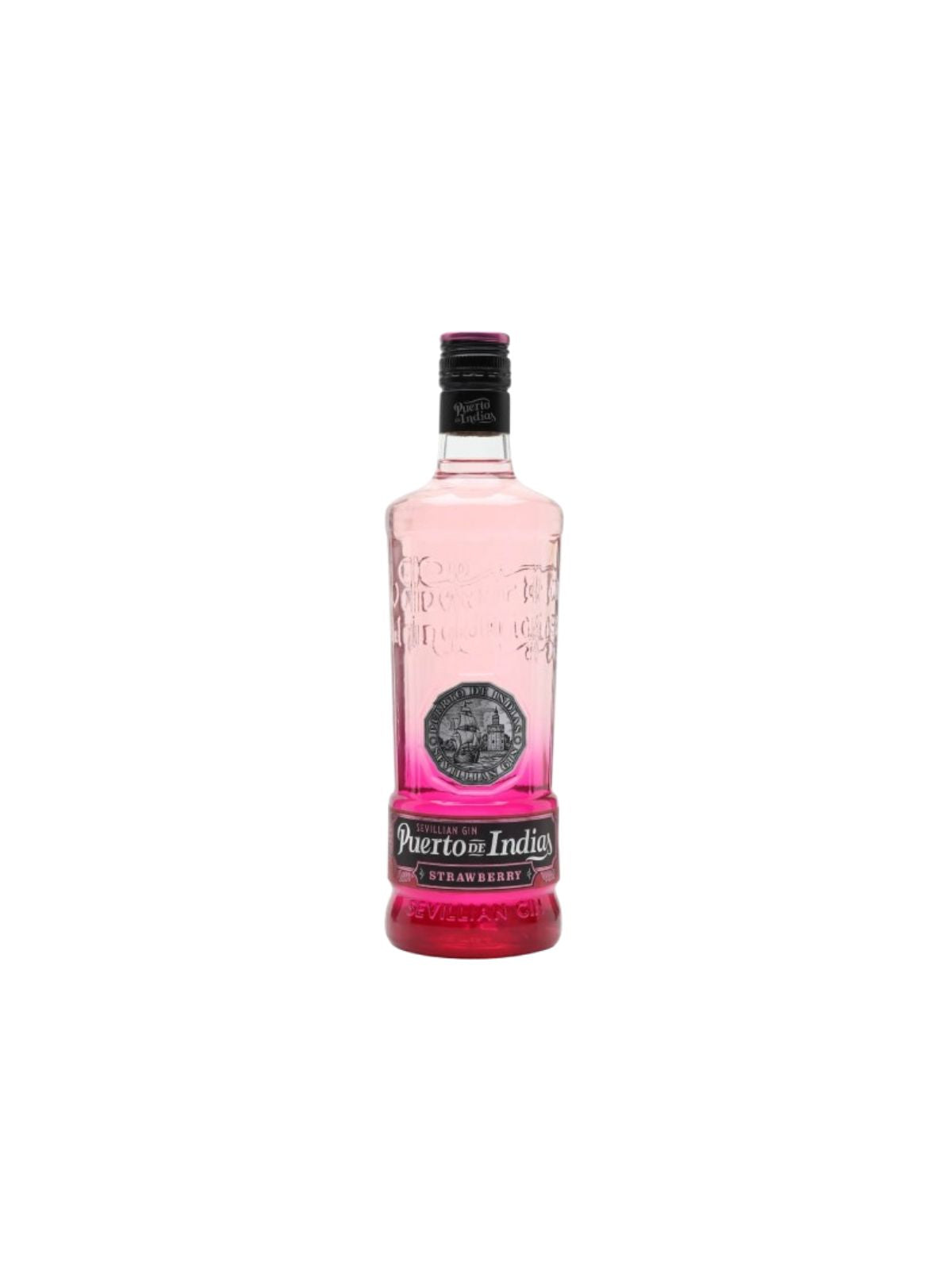 Puerto de Indias Strawberry Gin 700ml – fruity Spanish pink gin, delivered 24/7 in Ibiza